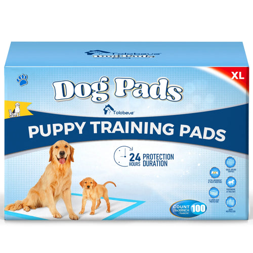 Dog Training Pads, XL, 26 in X 30 In, 100 Count Disposable Dog Pads, Puppy Pee Pads
